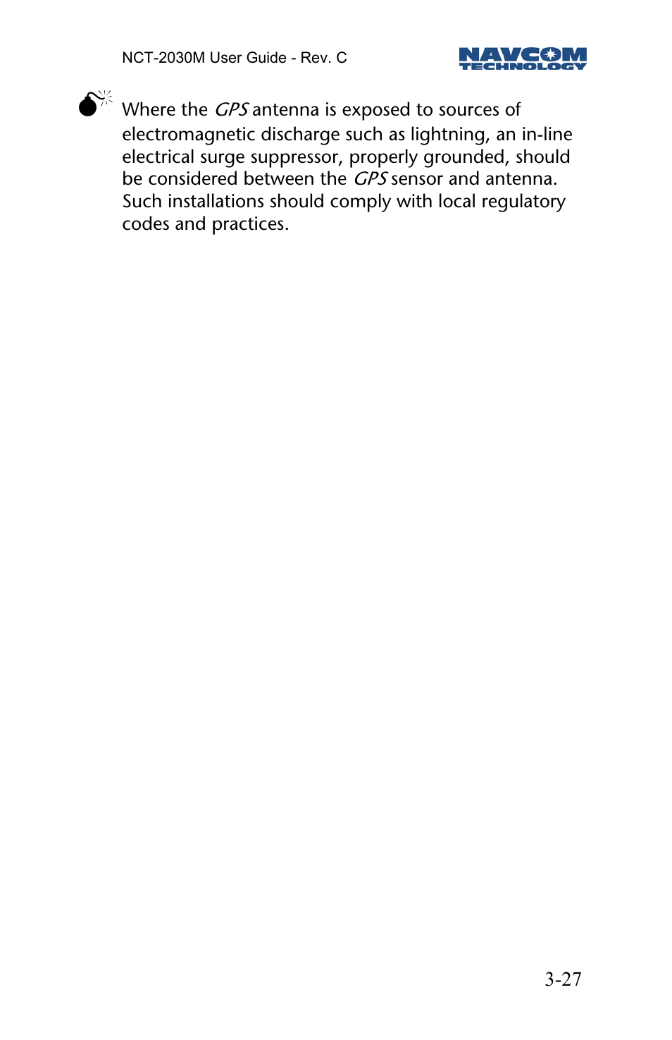 NavCom NCT-2030M Rev.C User Manual | Page 29 / 57