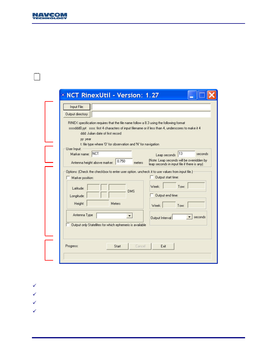 Overview of the rinex utility, Figure 1: navcom rinex utility | NavCom Rinex Utility Rev C User Manual | Page 9 / 17