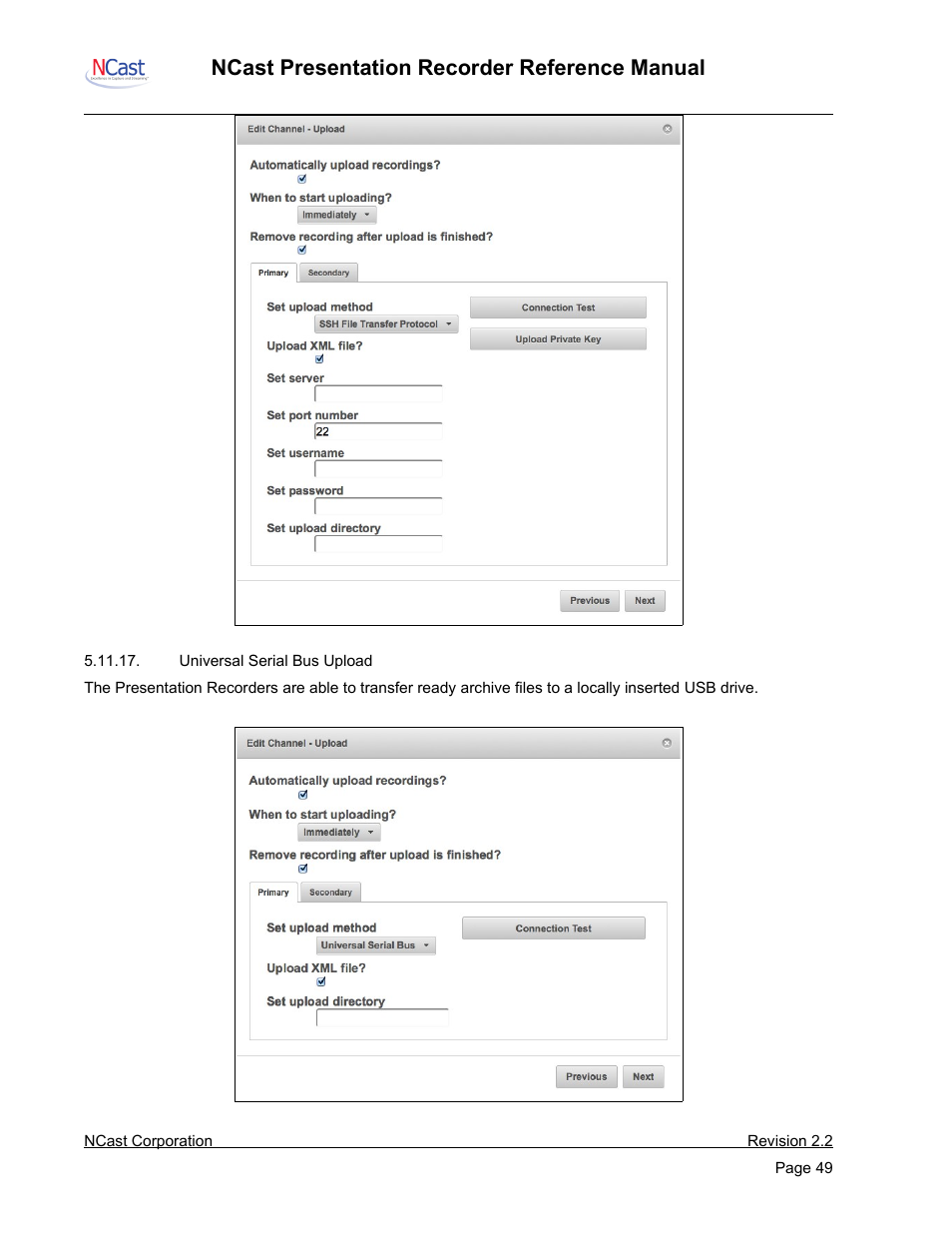 Ncast presentation recorder reference manual | NCast PR-HD User Manual | Page 49 / 113