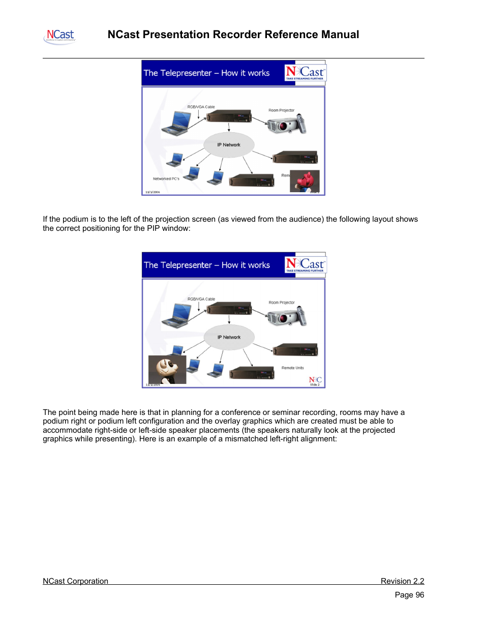 Ncast presentation recorder reference manual | NCast PR-HD User Manual | Page 96 / 113