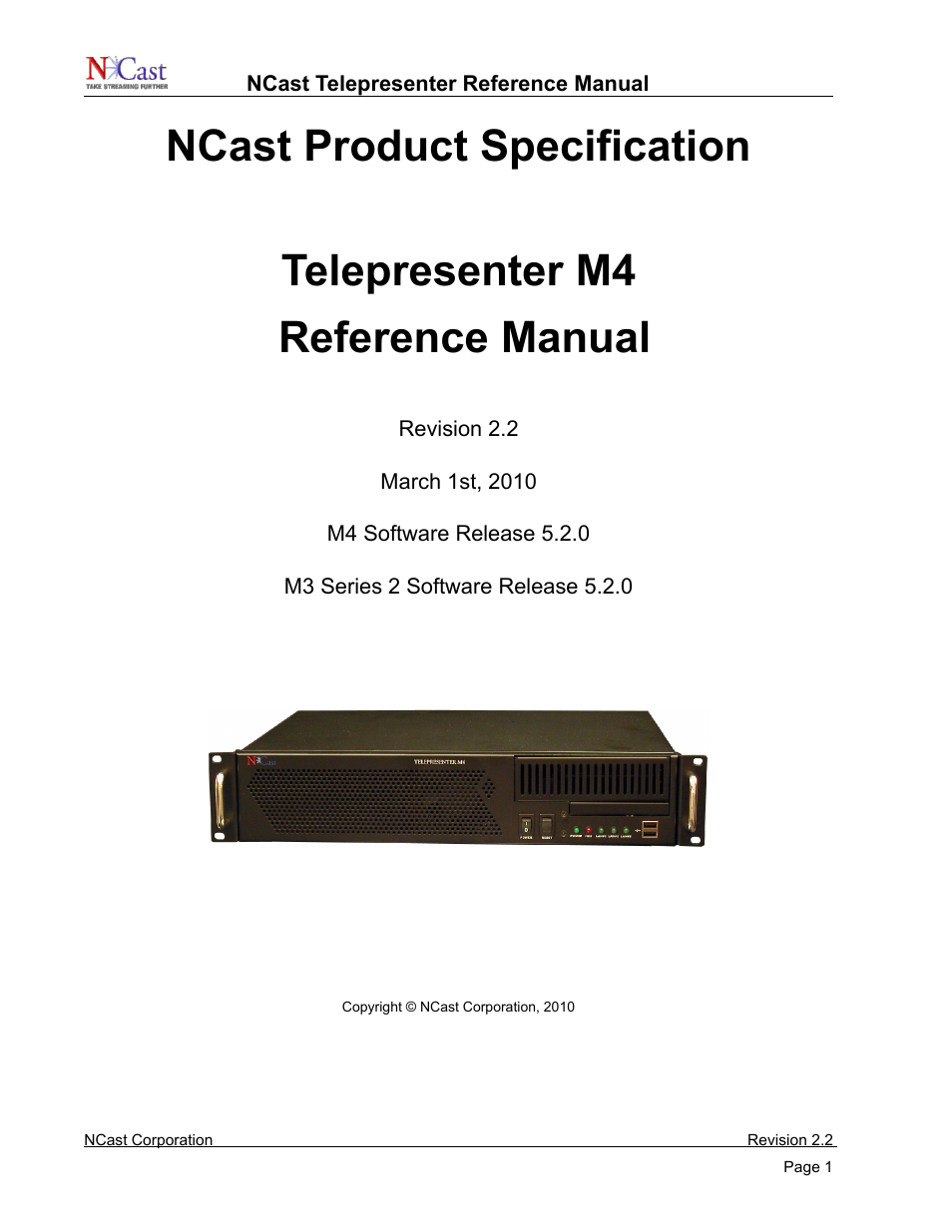 NCast Telepresenter M4 User Manual | 107 pages