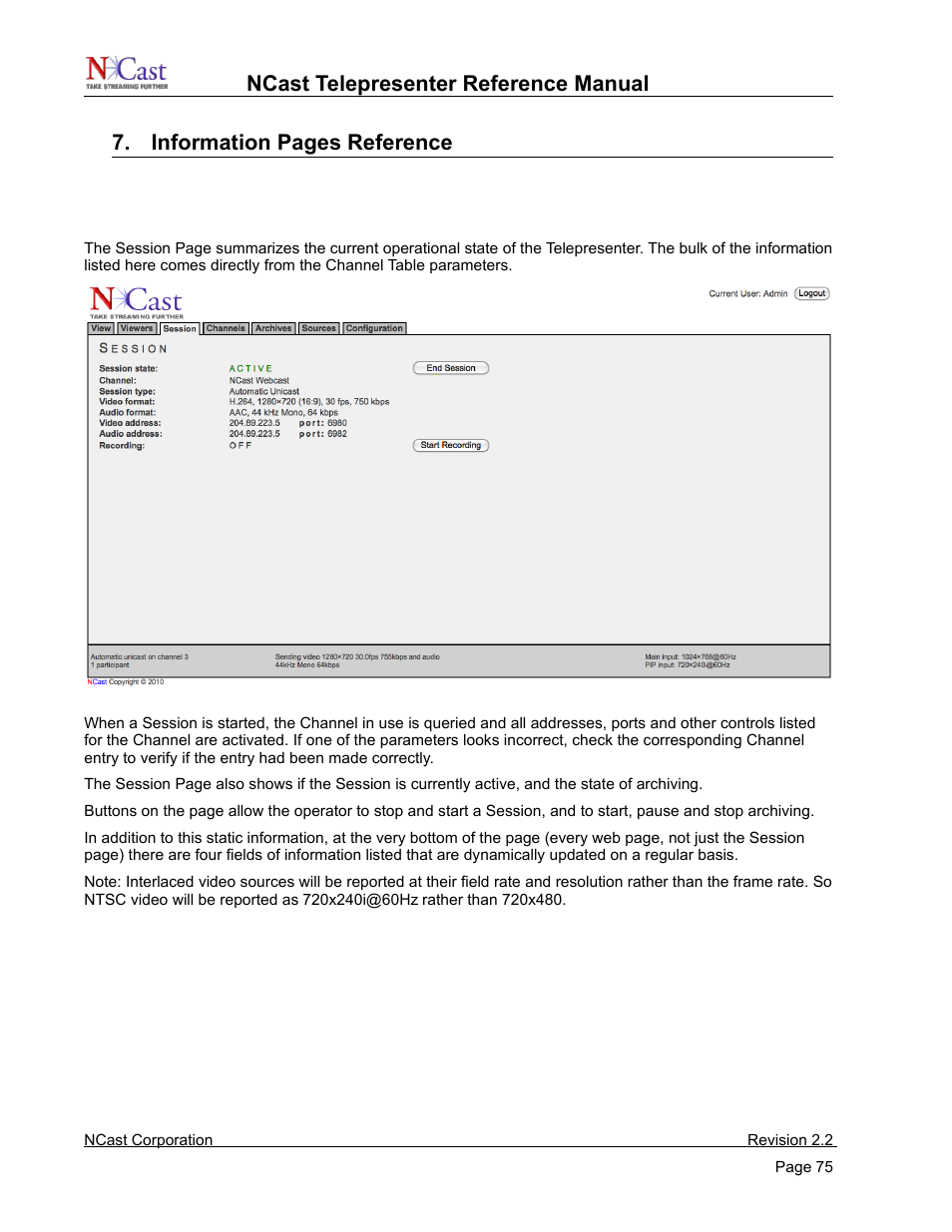 NCast Telepresenter M4 User Manual | Page 75 / 107