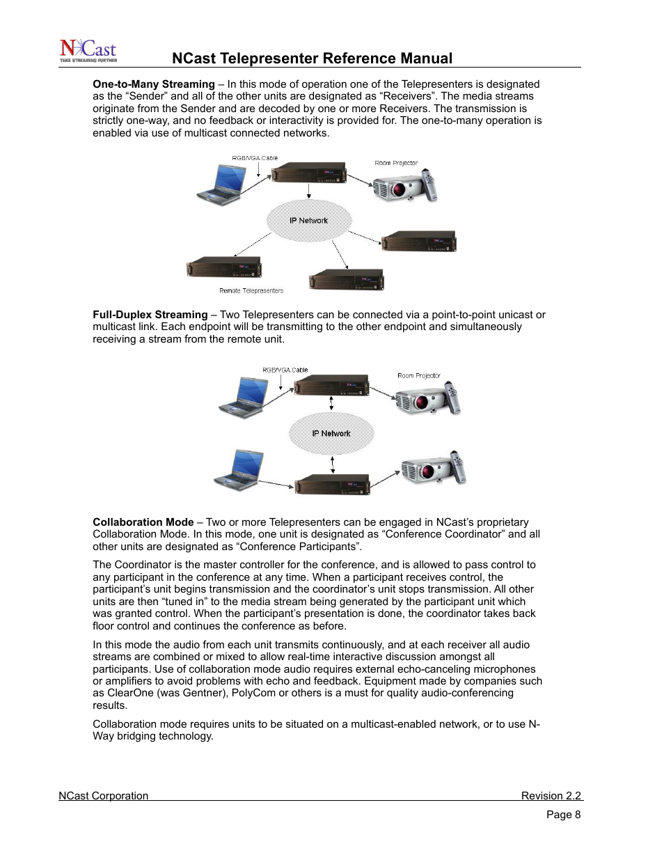 Ncast telepresenter reference manual | NCast Telepresenter M4 User Manual | Page 8 / 107