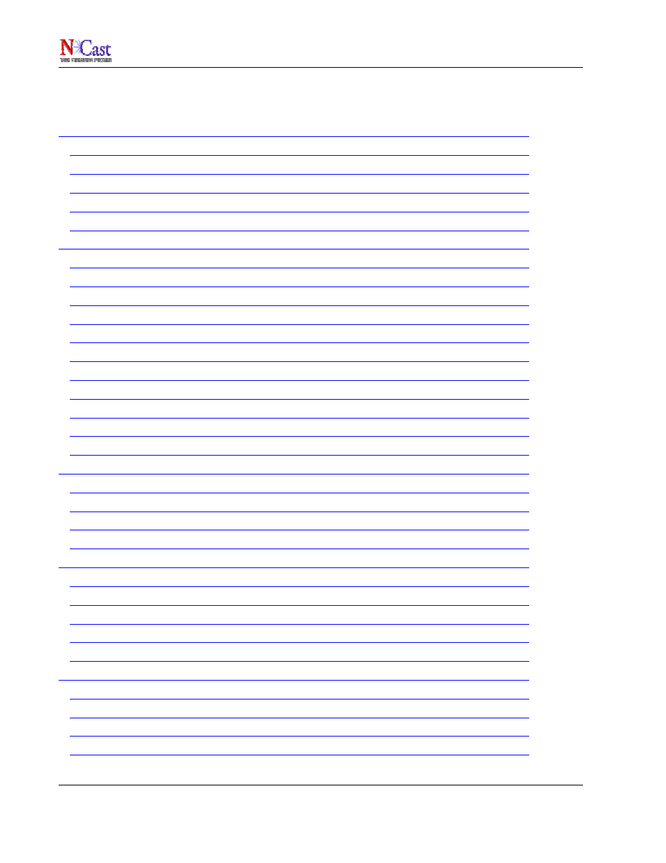 Ncast n-way reference manual | NCast N-Way Server User Manual | Page 2 / 40