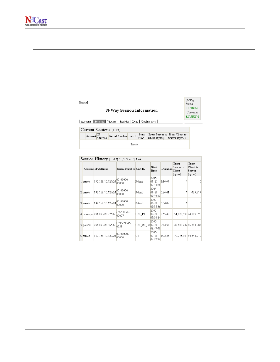 NCast N-Way Server User Manual | Page 22 / 40