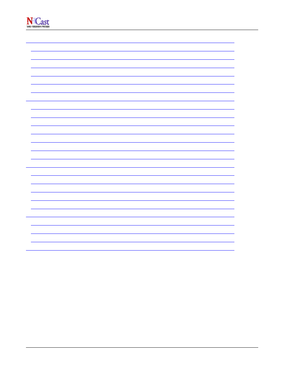 Ncast n-way reference manual | NCast N-Way Server User Manual | Page 3 / 40