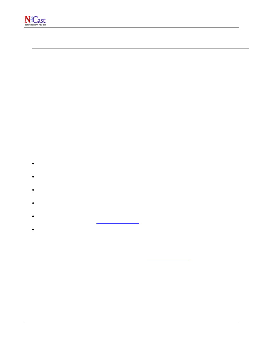 NCast N-Way Server User Manual | Page 35 / 40