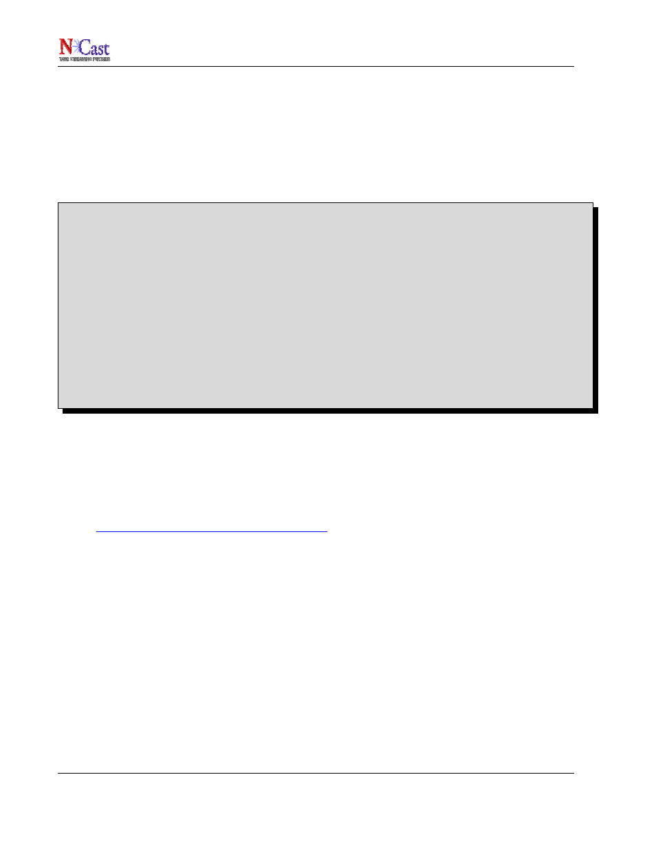 Ncast n-way reference manual | NCast N-Way Server User Manual | Page 36 / 40