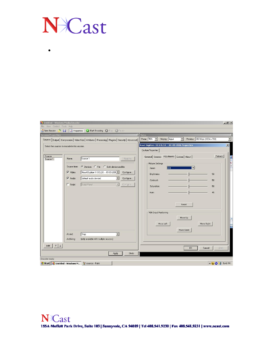 Adjustments | NCast Digitizer Capture Card v3.0 User Manual | Page 10 / 15