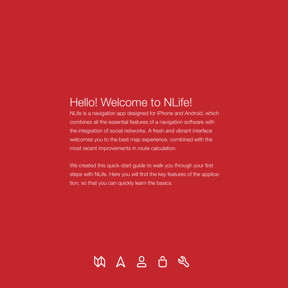 Hello! welcome to nlife | NDrive NLife User Manual | Page 2 / 12