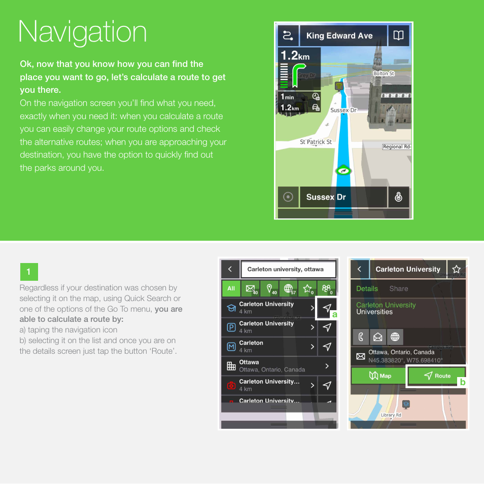 Navigation | NDrive NLife User Manual | Page 8 / 12