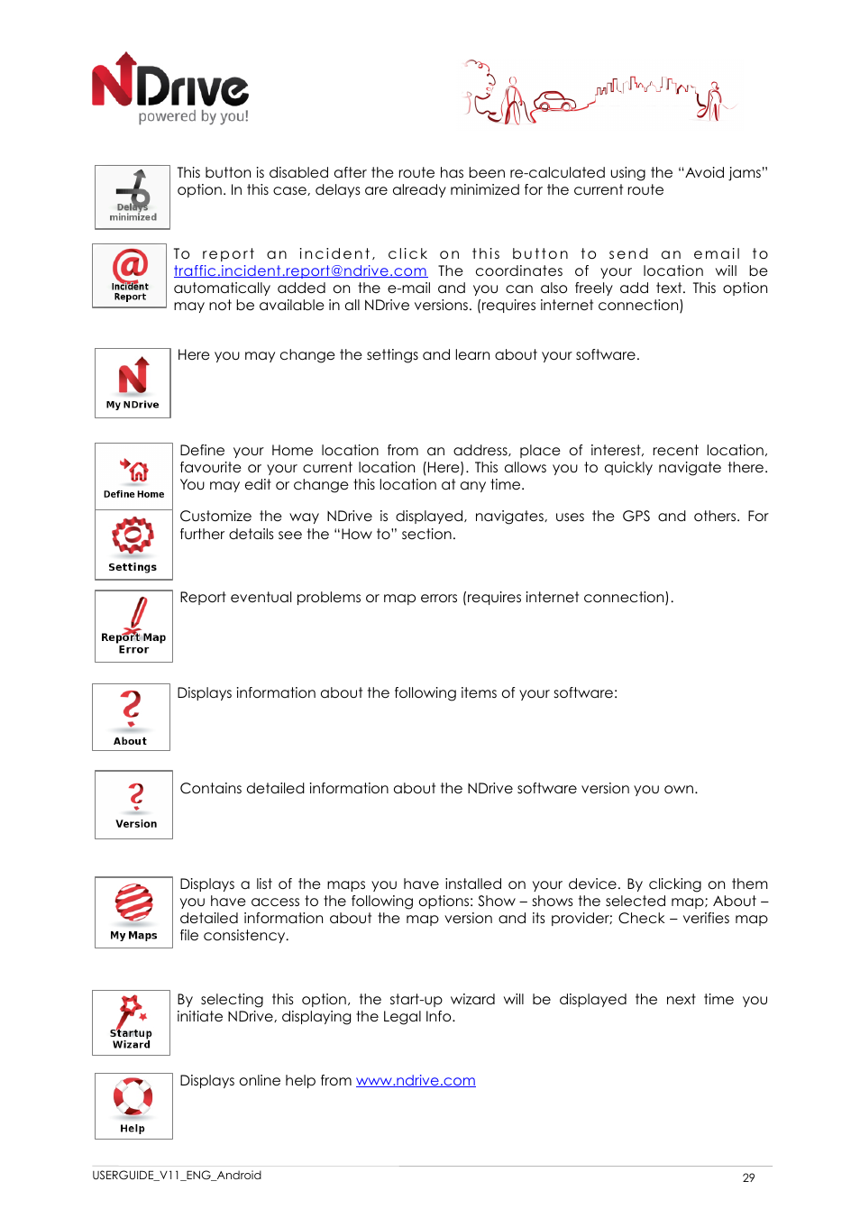 NDrive 11 for android User Manual | Page 30 / 33