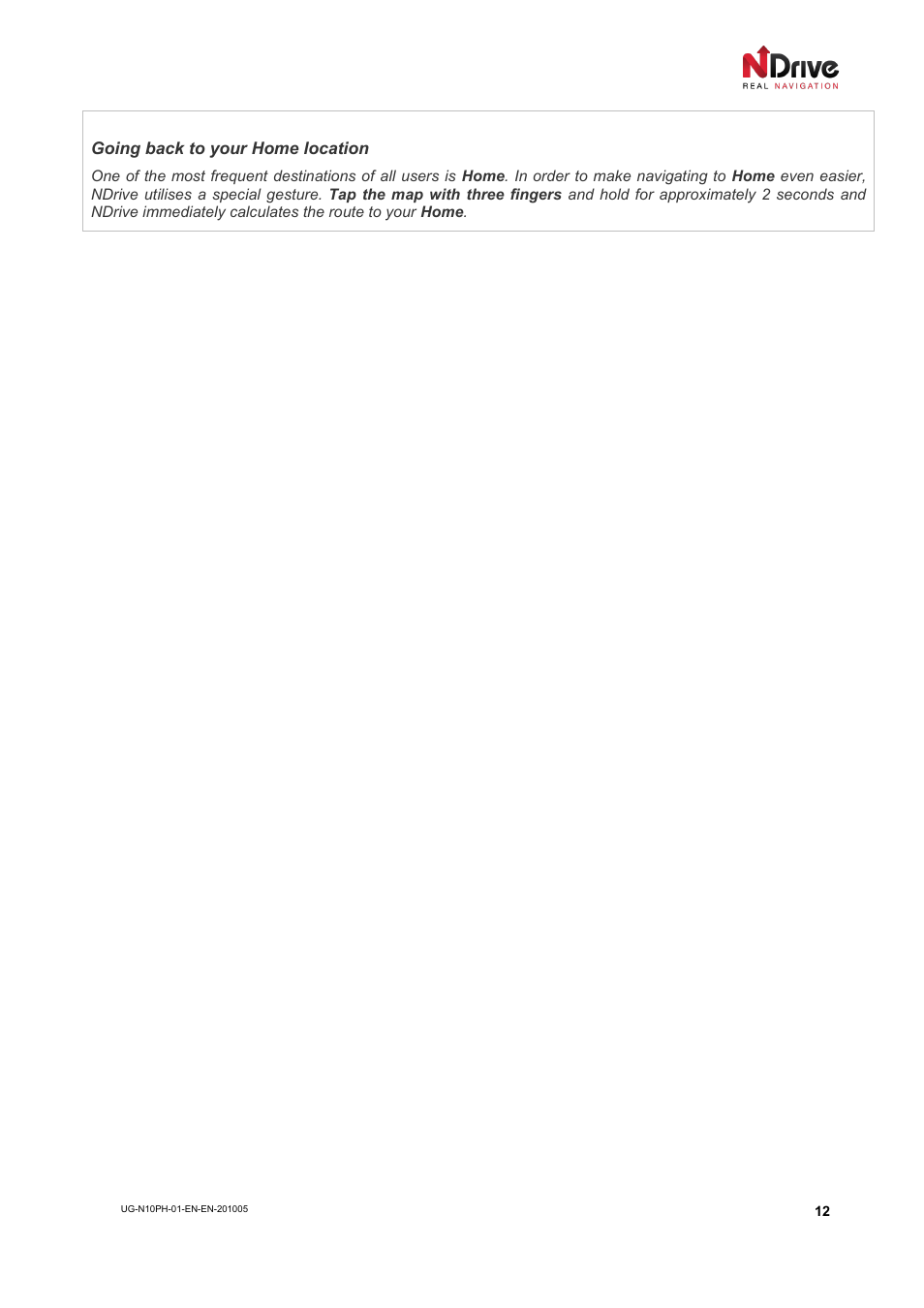 NDrive 10 for phones User Manual | Page 13 / 67