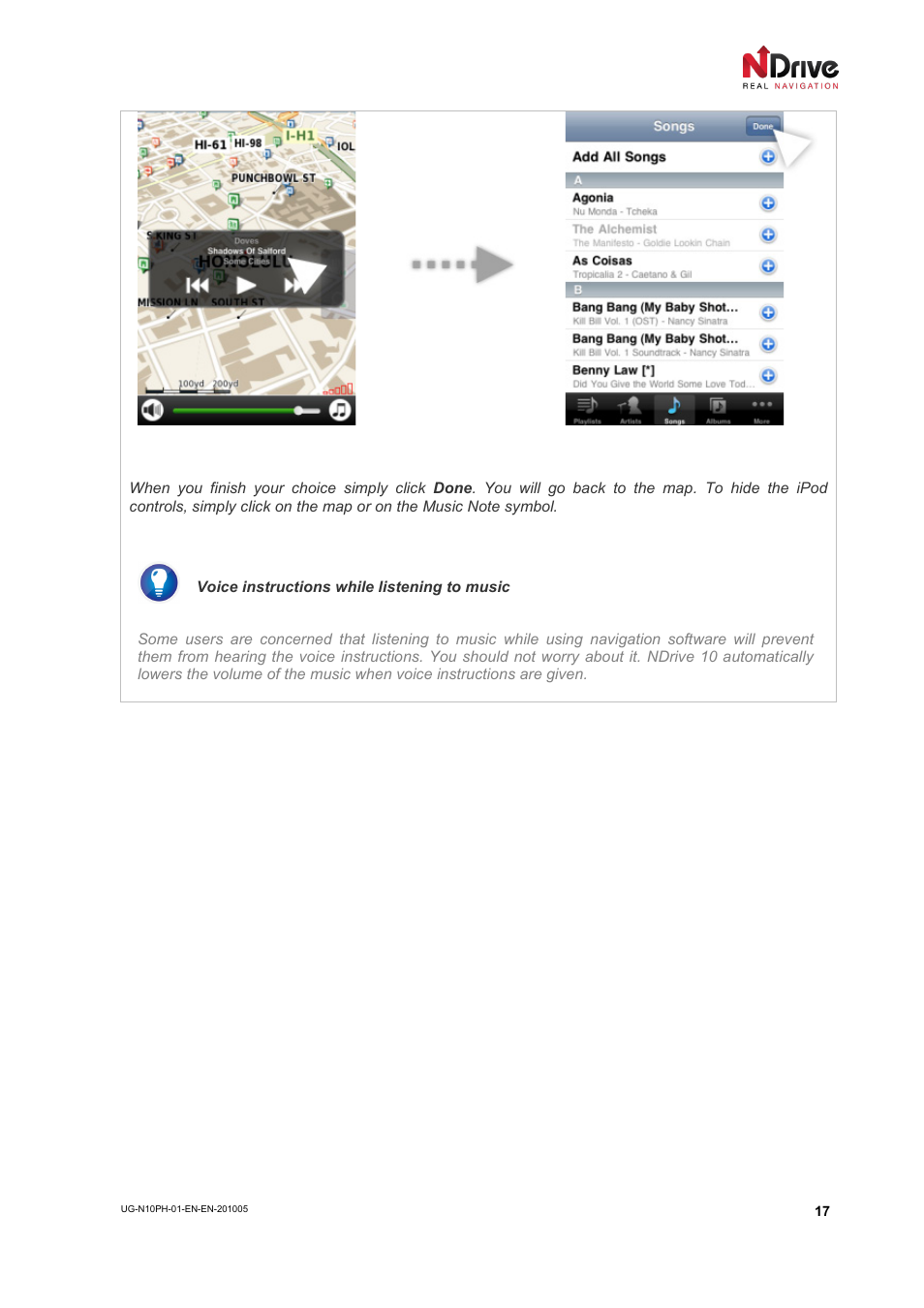 NDrive 10 for phones User Manual | Page 18 / 67