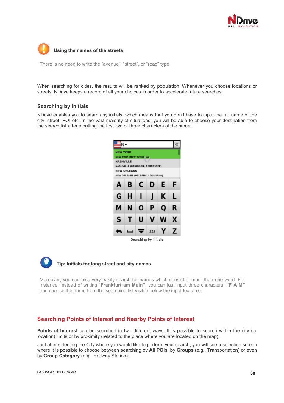 NDrive 10 for phones User Manual | Page 31 / 67