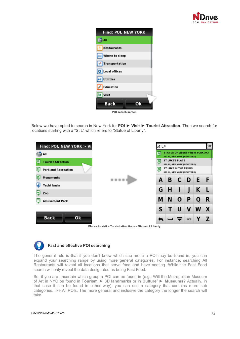 NDrive 10 for phones User Manual | Page 32 / 67