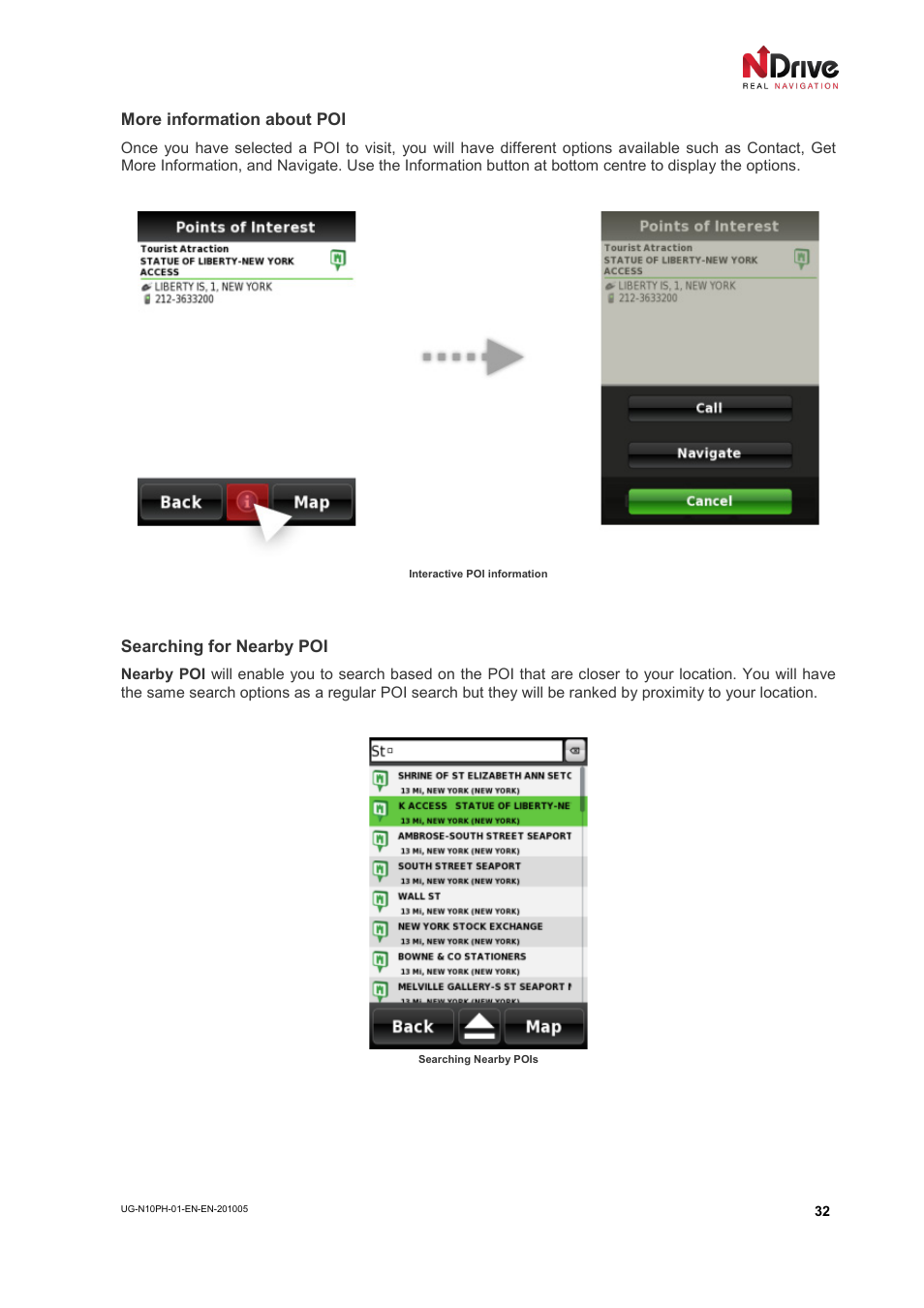 NDrive 10 for phones User Manual | Page 33 / 67