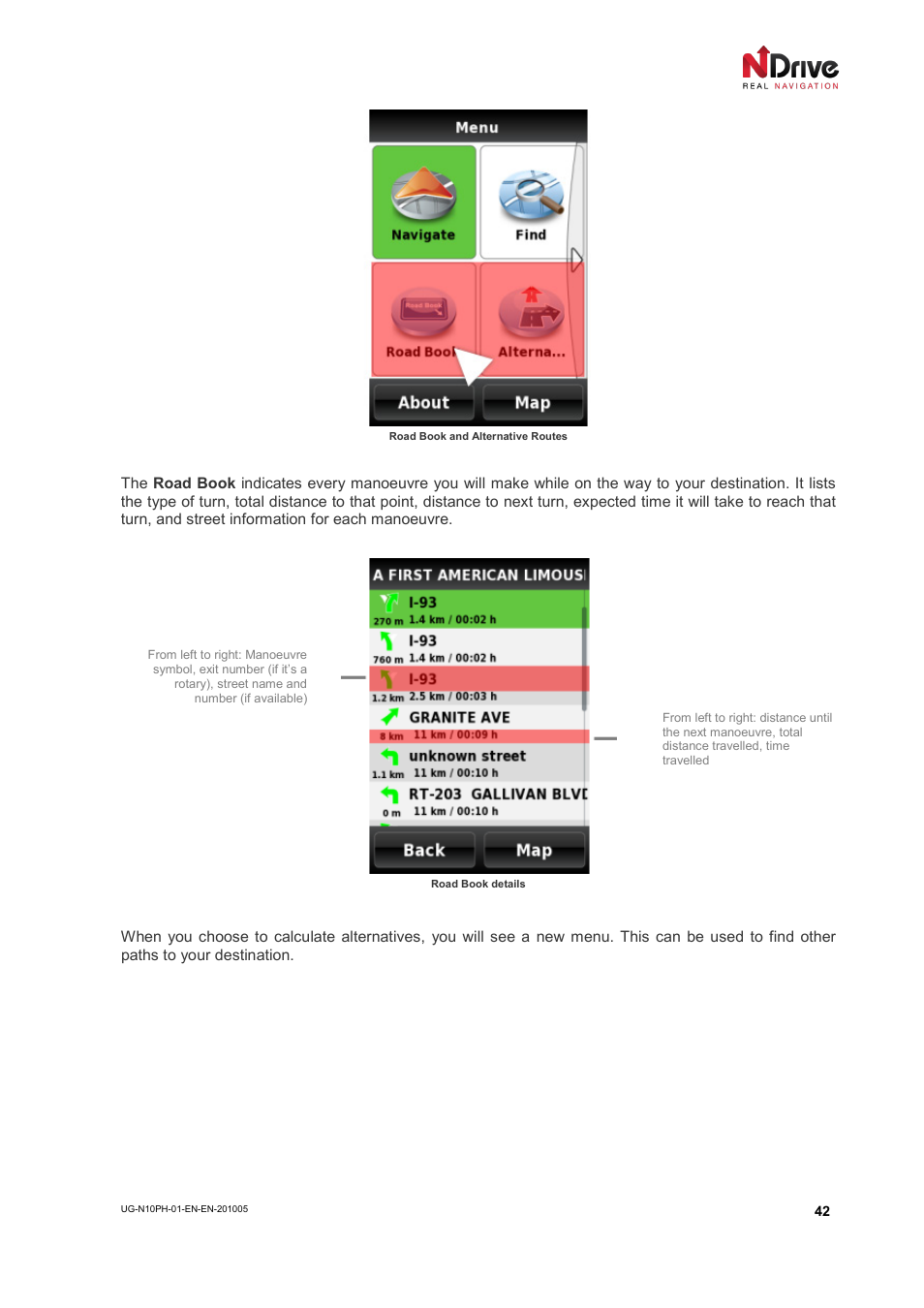 NDrive 10 for phones User Manual | Page 43 / 67