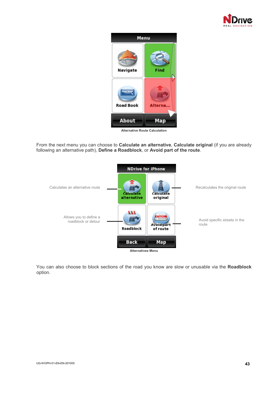 NDrive 10 for phones User Manual | Page 44 / 67