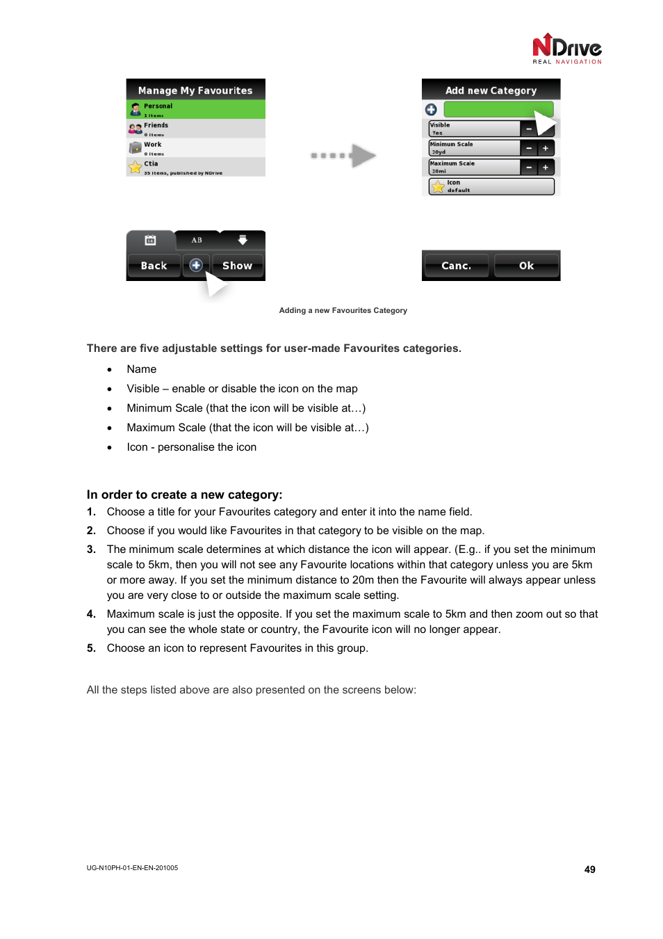 NDrive 10 for phones User Manual | Page 50 / 67