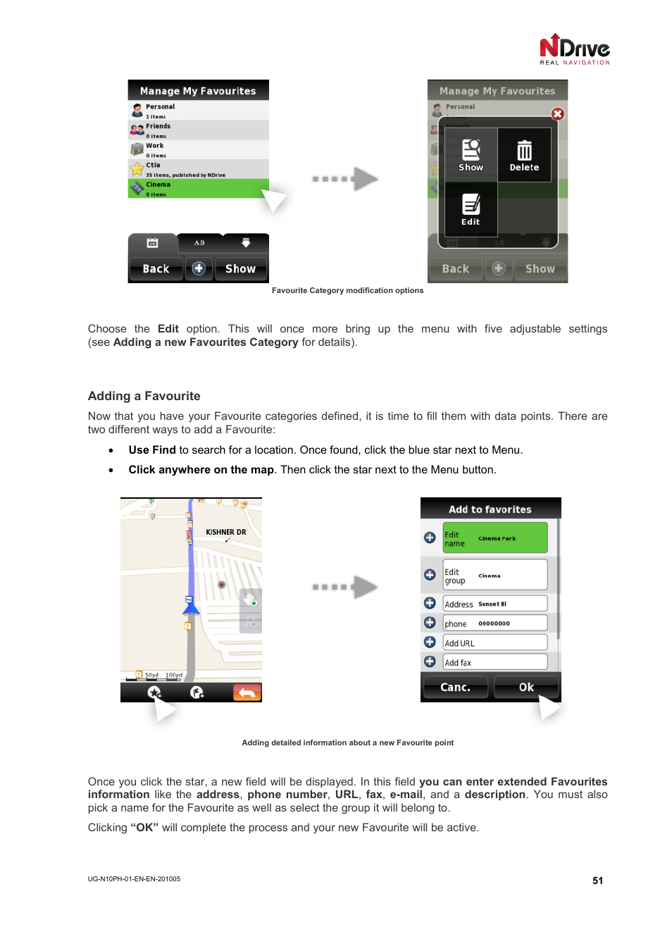NDrive 10 for phones User Manual | Page 52 / 67
