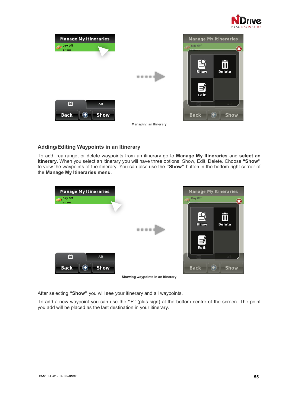 NDrive 10 for phones User Manual | Page 56 / 67