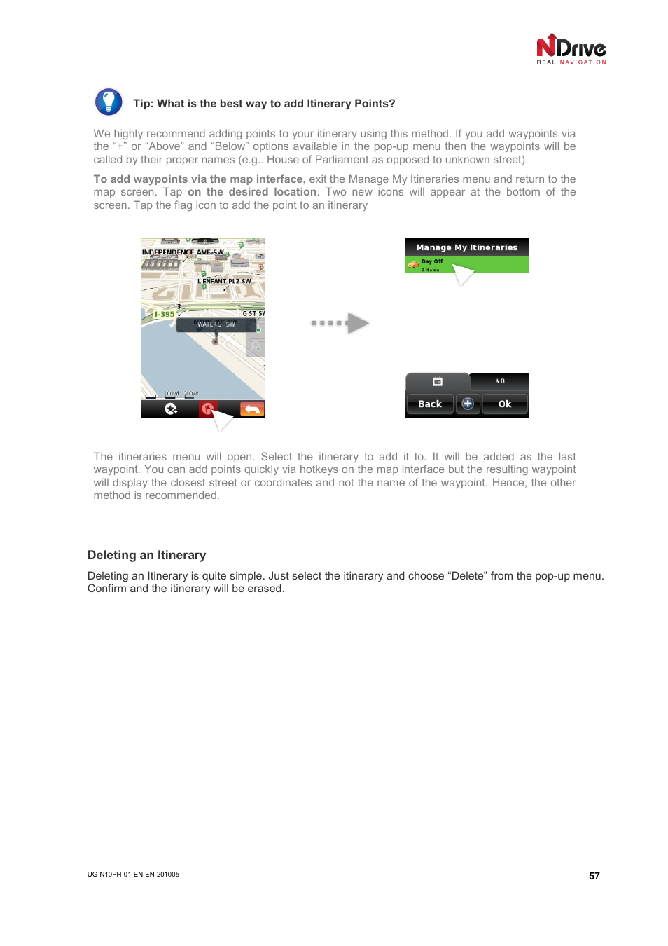 NDrive 10 for phones User Manual | Page 58 / 67