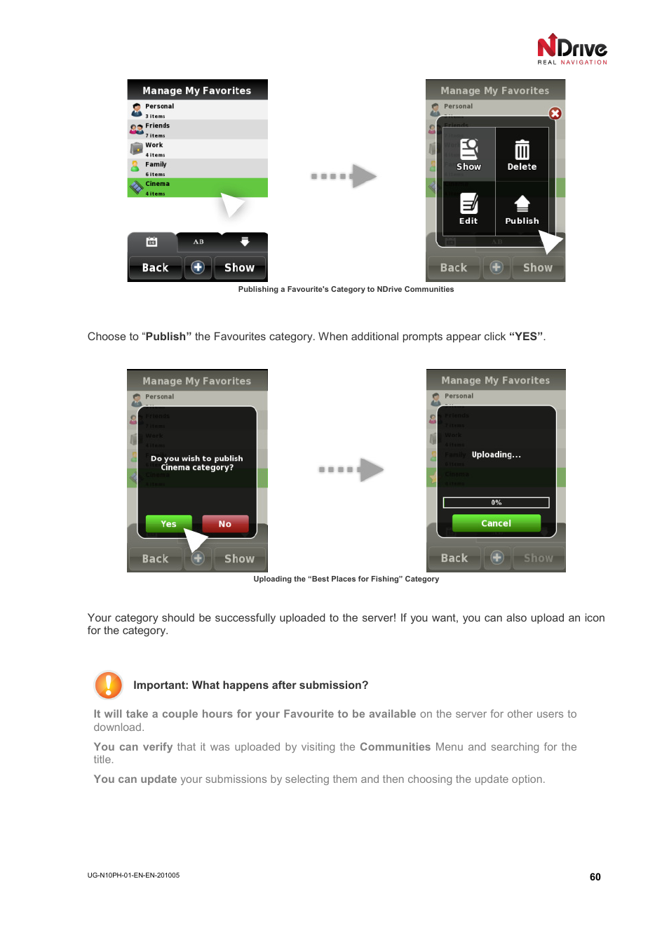 NDrive 10 for phones User Manual | Page 61 / 67