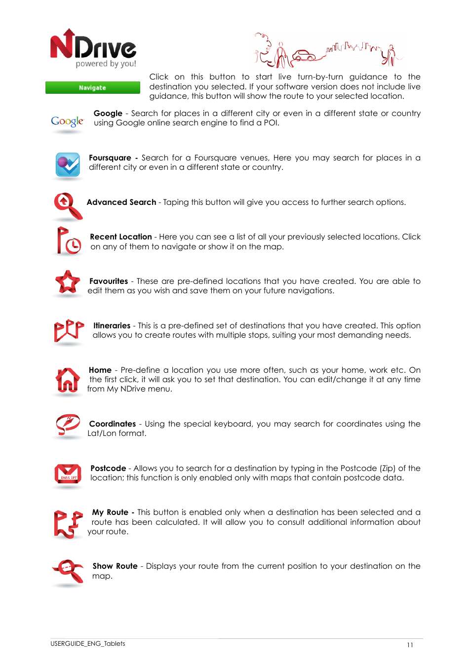 NDrive 11 for tablets User Manual | Page 12 / 16