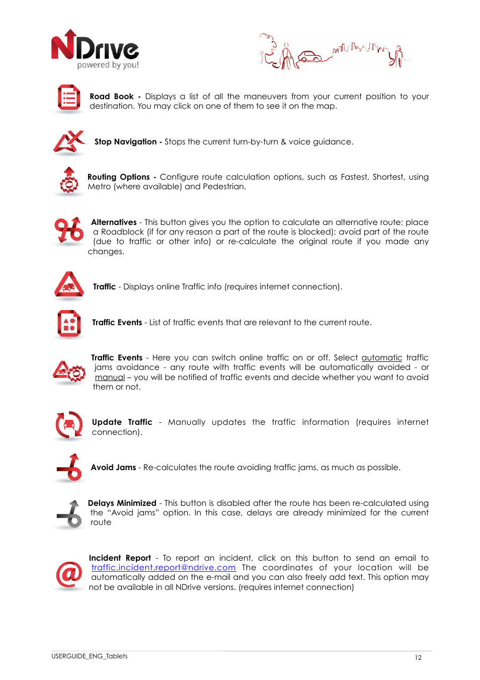 NDrive 11 for tablets User Manual | Page 13 / 16