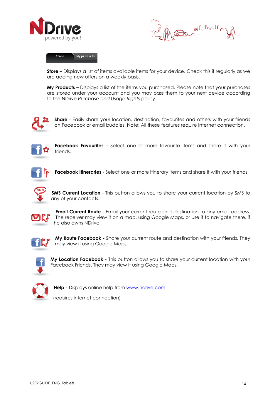 NDrive 11 for tablets User Manual | Page 15 / 16