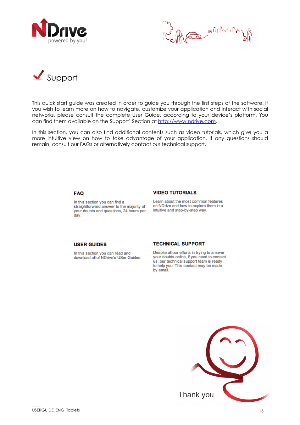 Support | NDrive 11 for tablets User Manual | Page 16 / 16