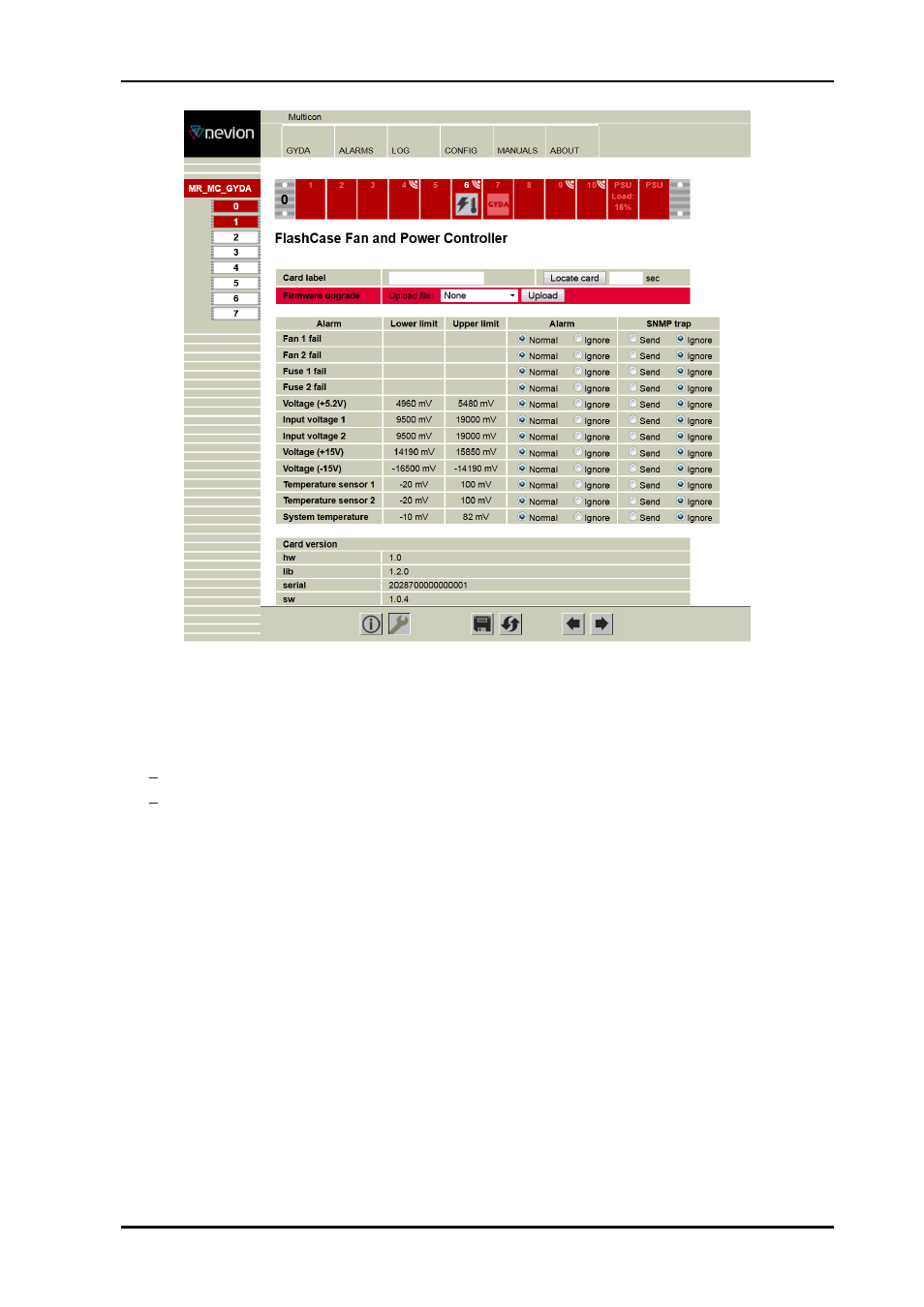 2 leds | Nevion Flashcase-II model 1 User Manual | Page 11 / 15