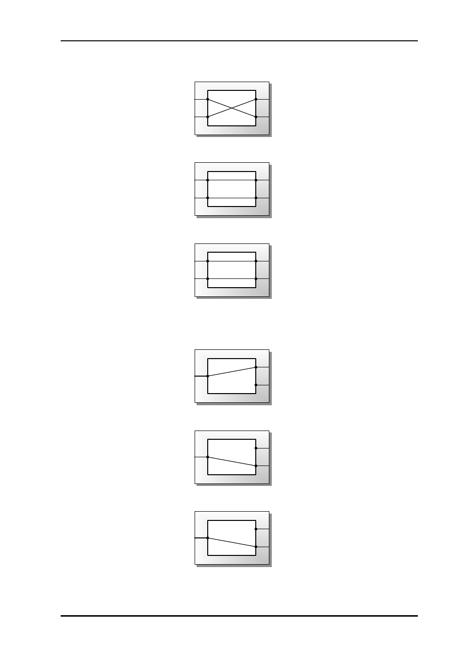 4 signal path wos 2x2-(l), 5 signal path wos 2x1-(l), Wos-2 rev. h | Nevion WOS-2 User Manual | Page 12 / 18