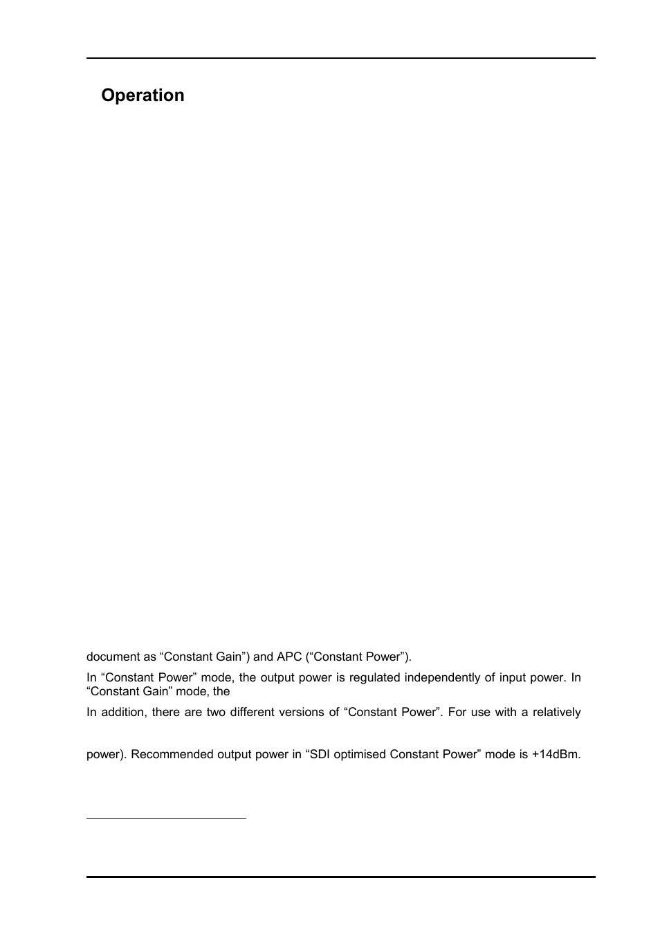 6 operation, 1 introduction, 2 edfa theory | 3 operation modes, 6operation | Nevion EDFA-B-C 17dBm User Manual | Page 13 / 17