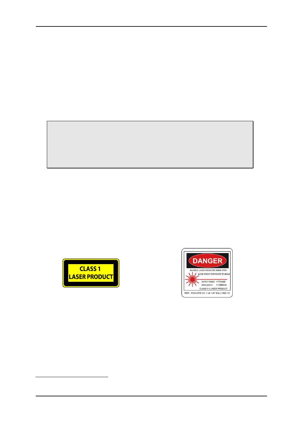 4 laser safety precautions | Nevion CWDM-18 User Manual | Page 9 / 12