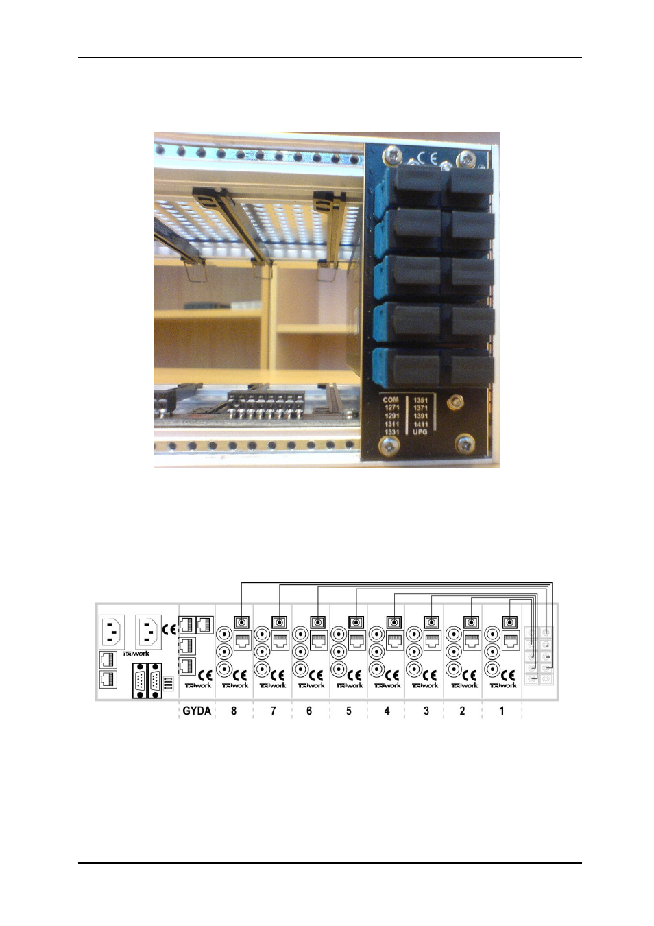 4 connections 4.1 1-8 channel system, 4 connections, 1 1-8 channel system | Nevion CWDM 1-8-Mkll User Manual | Page 10 / 15