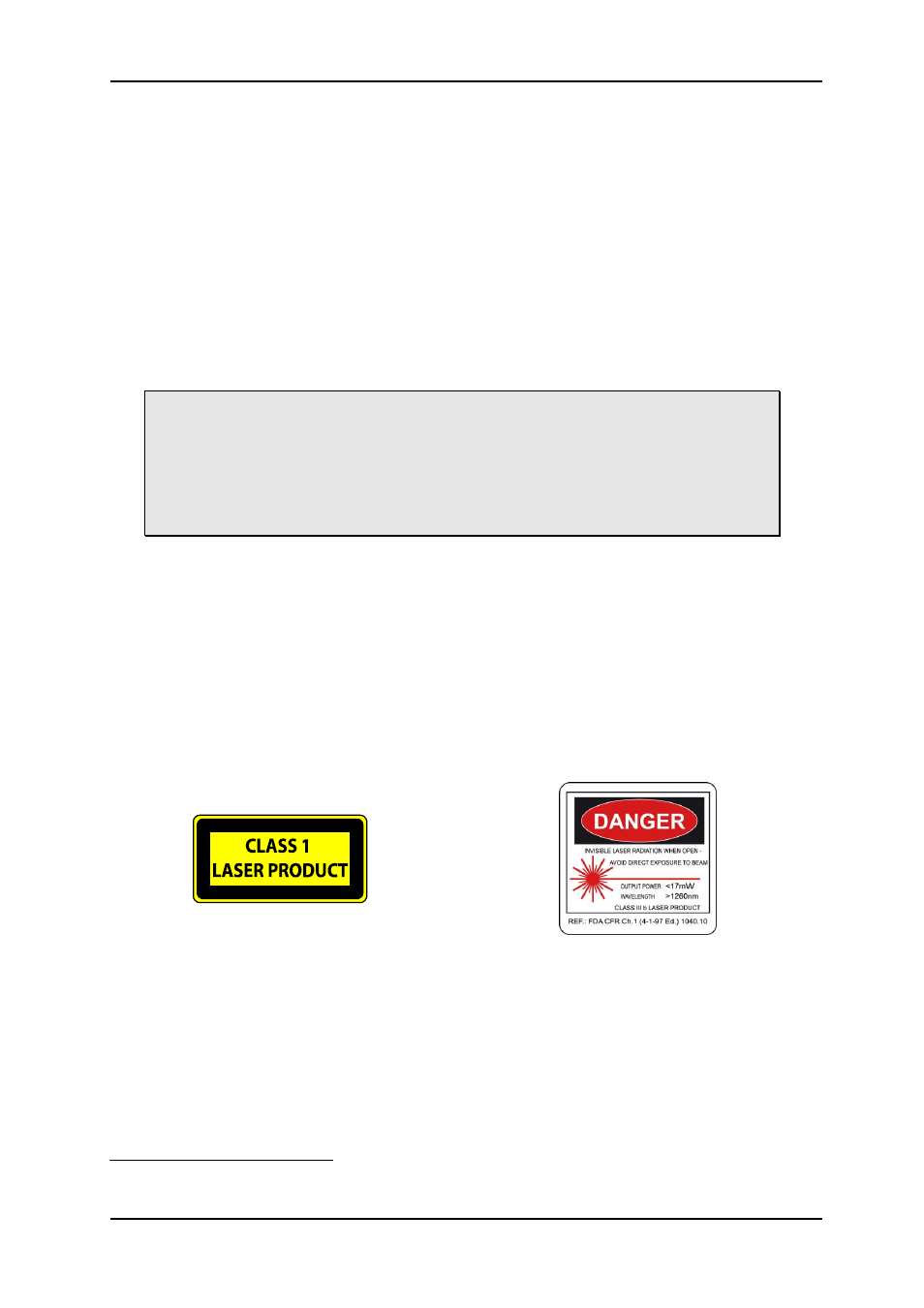 5 laser safety precautions | Nevion CWDM 1-8-Mkll User Manual | Page 12 / 15