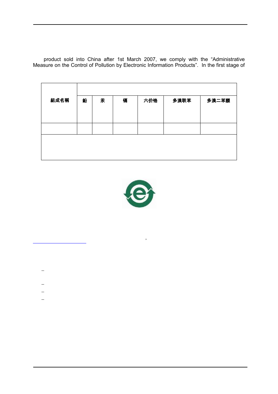 A.1 materials declaration, A.2 recycling information | Nevion CWDM 1-8-Mkll User Manual | Page 15 / 15