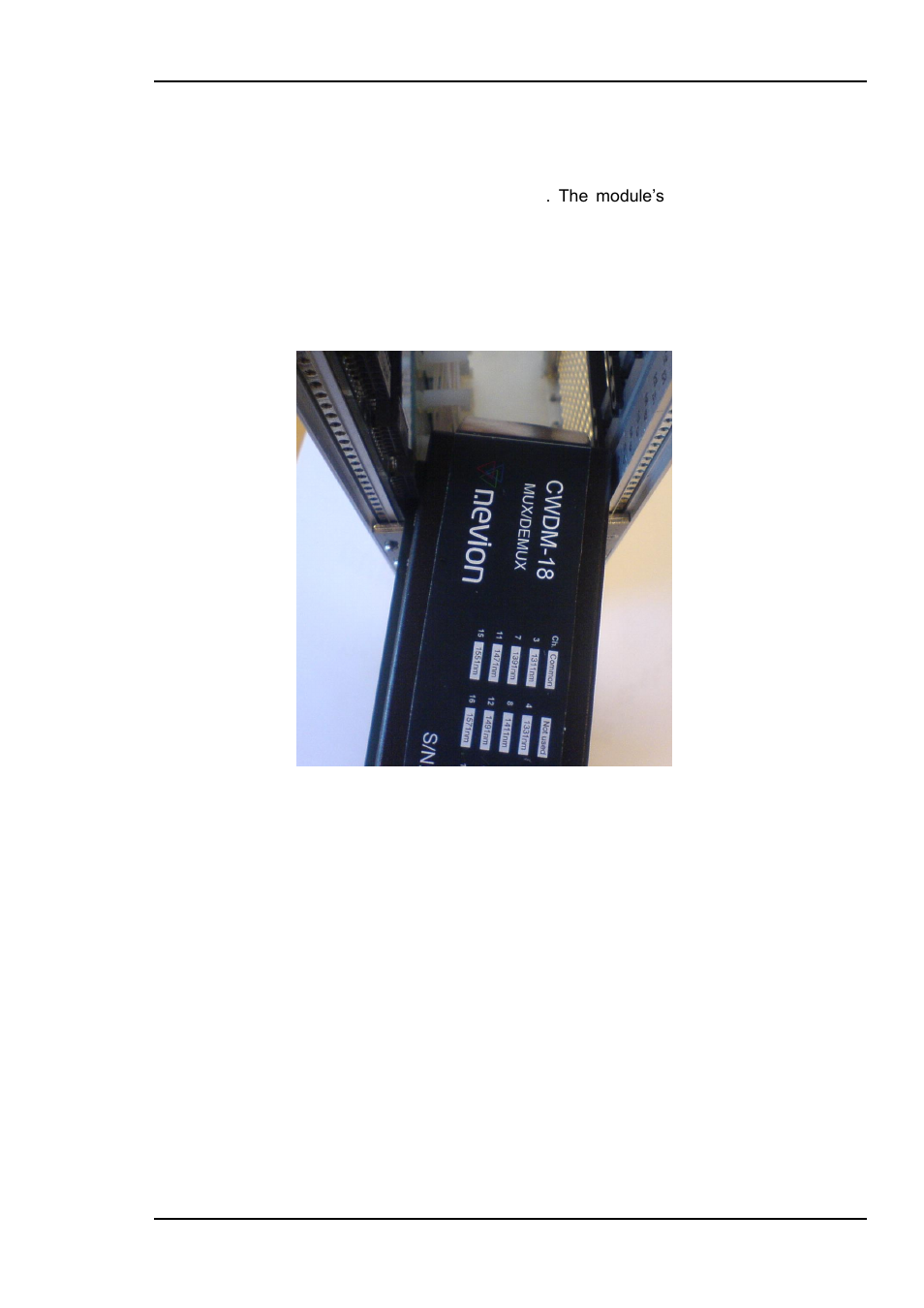 3 mounting the cwdm module into frame | Nevion WDM-2-MkII User Manual | Page 6 / 15
