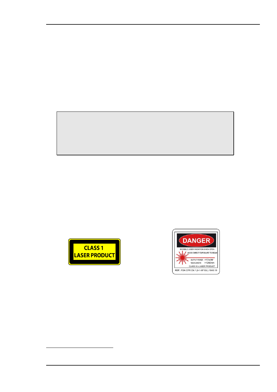 5 laser safety precautions | Nevion WOC-2-50-50-Mkll User Manual | Page 12 / 15