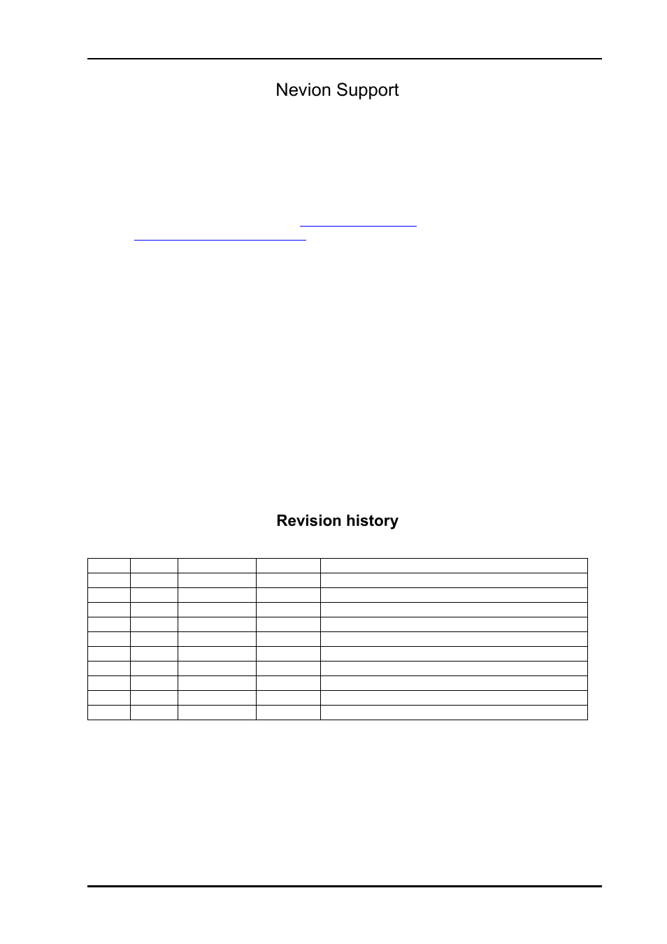 Nevion support, Revision history | Nevion 3GHD-OE-2-SFP User Manual | Page 2 / 20