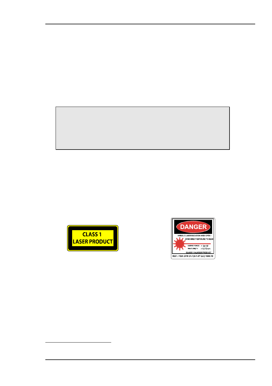 6 laser safety precautions | Nevion LB-OE Rev.E User Manual | Page 12 / 15