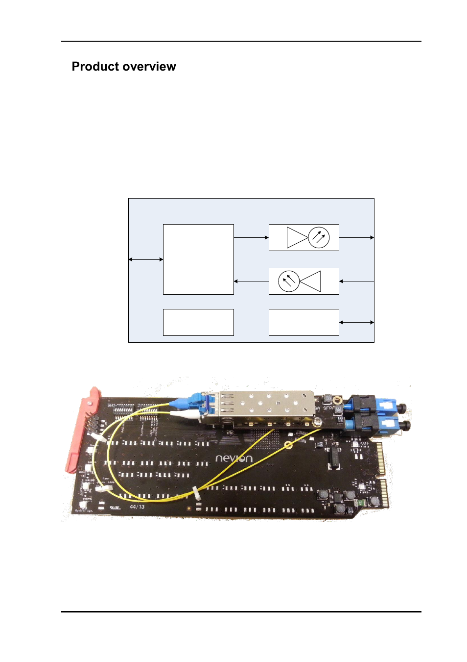 1 product overview, 1product overview | Nevion ETH1000-SFP User Manual | Page 4 / 15