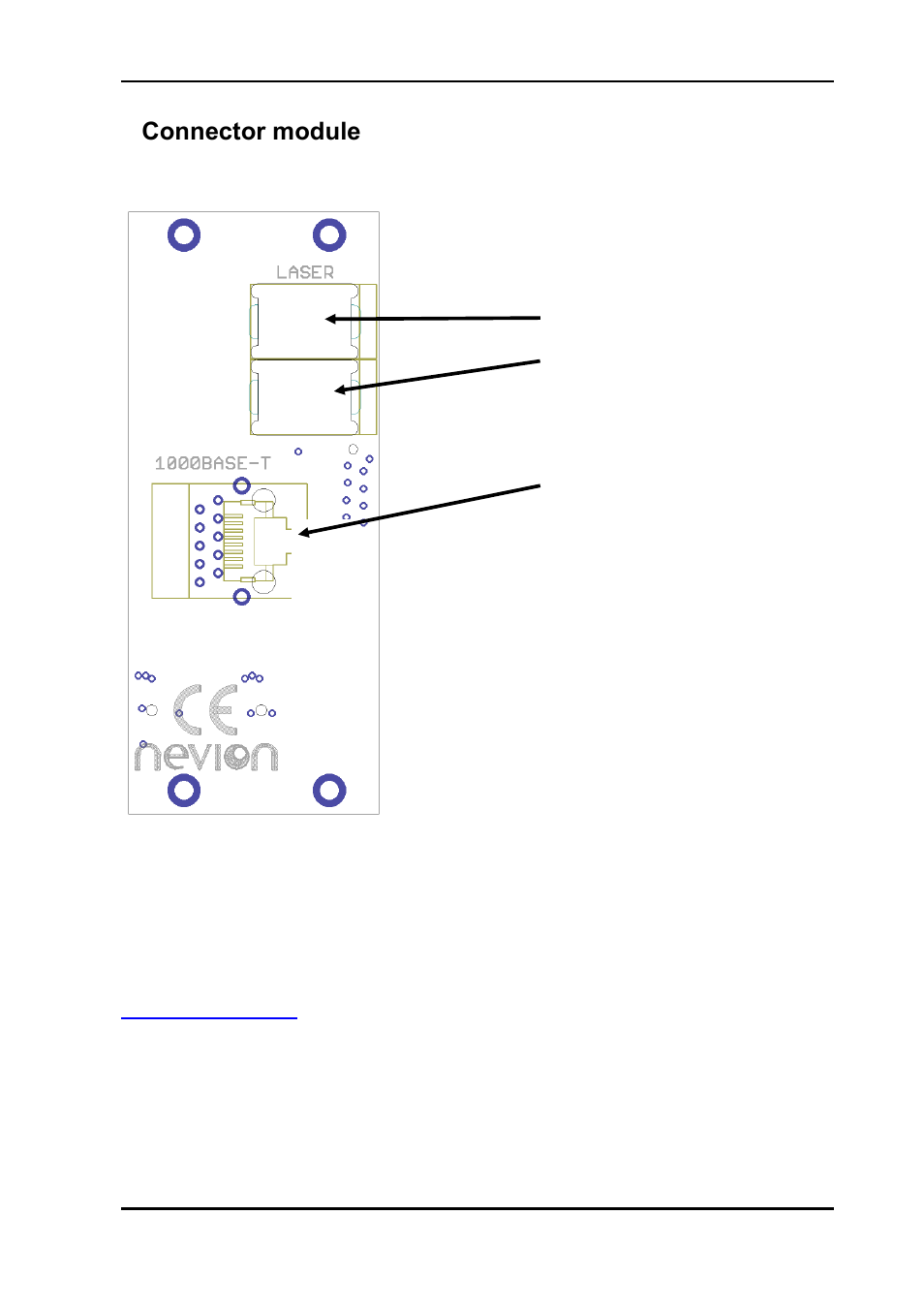 4 connector module, 1 mounting the connector module, 4connector module | Nevion ETH1000-SFP User Manual | Page 9 / 15