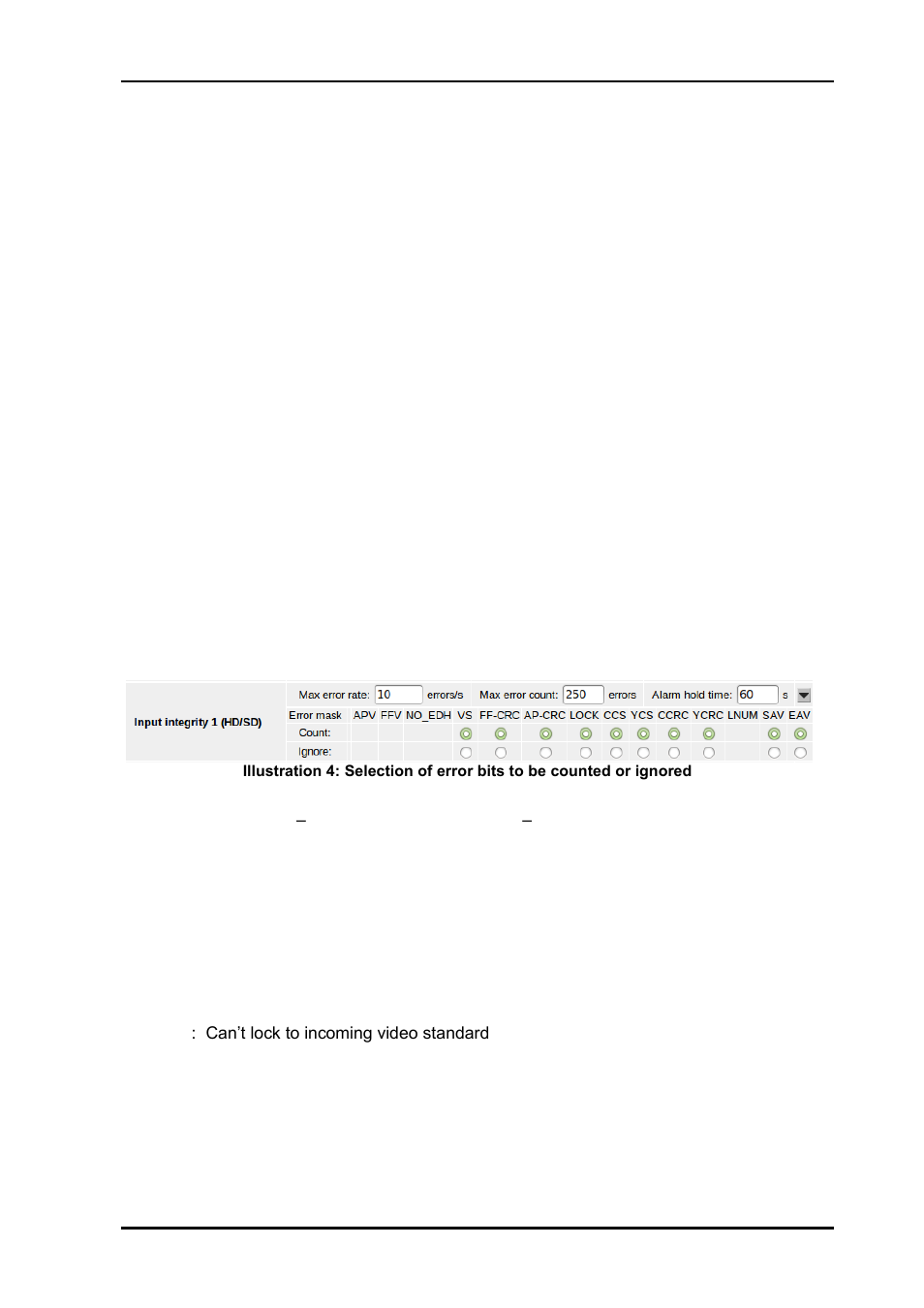 Laser on/off, Sticky vs. normal error indication, Signal integrity | Nevion HD-TD-10GX-8-SFP User Manual | Page 11 / 21