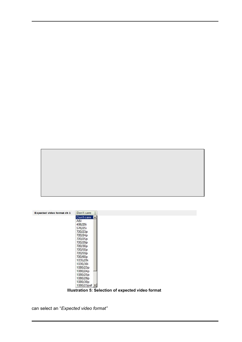 Expected video format | Nevion HD-TD-10GX-8-SFP User Manual | Page 12 / 21