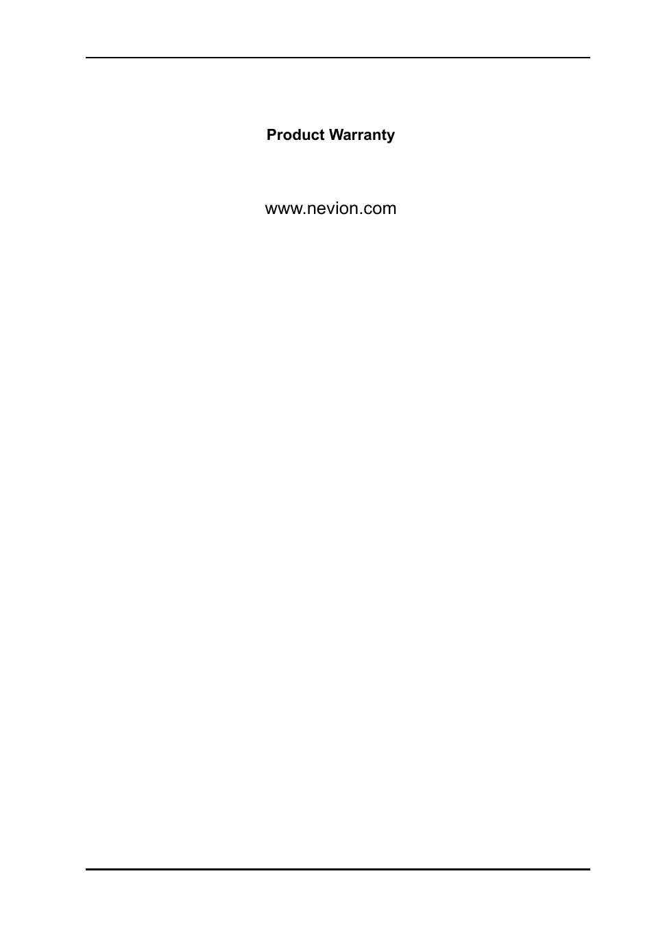 Product warranty | Nevion HD-TD-10GMX-6 User Manual | Page 18 / 19