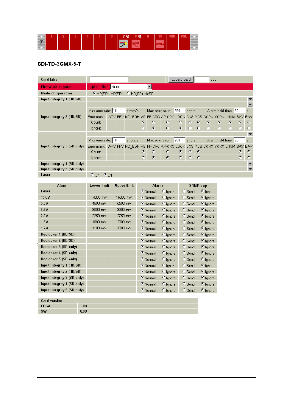 Nevion SDI-TD-3GMX-5 User Manual | Page 15 / 38