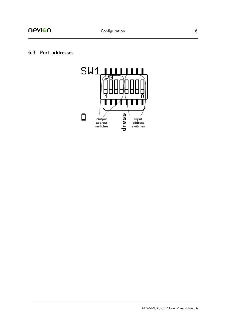 3 6.3.3 system address planning | Nevion AES-VMUX User Manual | Page 16 / 37